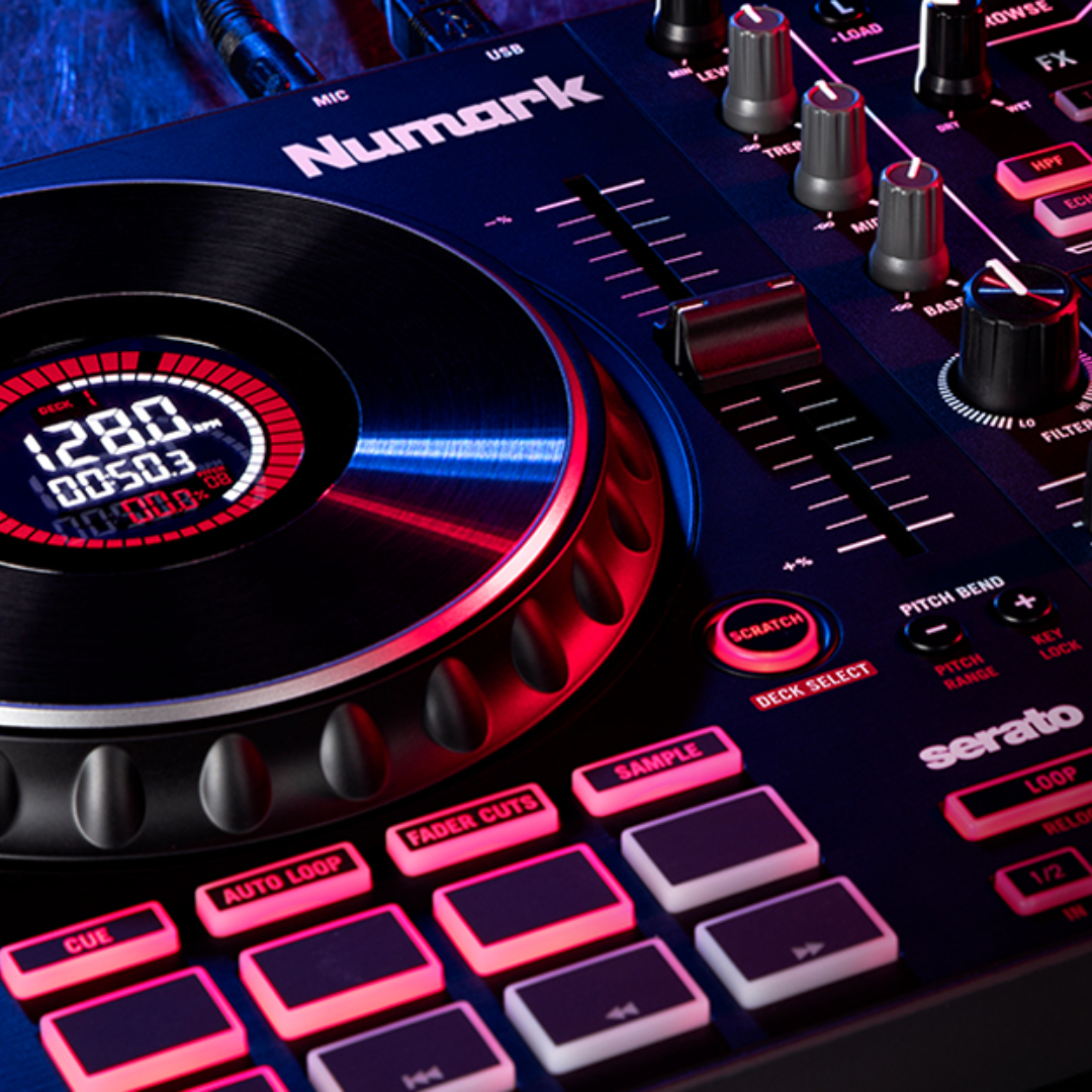 Πλήρες σύστημα DJ USB - 2 Decks, LED Light Show και Serato DJ Lite