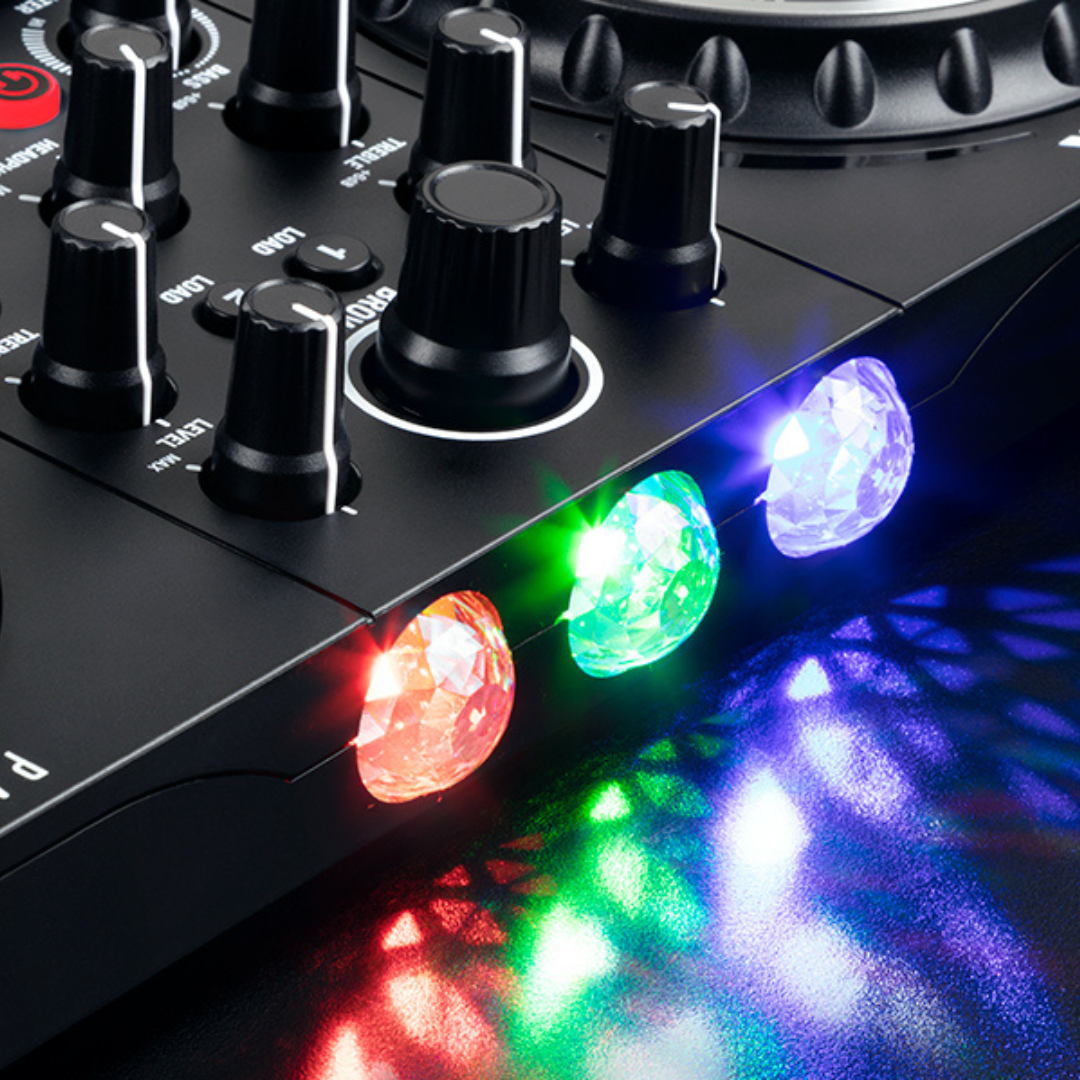 Πλήρες σύστημα DJ USB - 2 Decks, LED Light Show και Serato DJ Lite