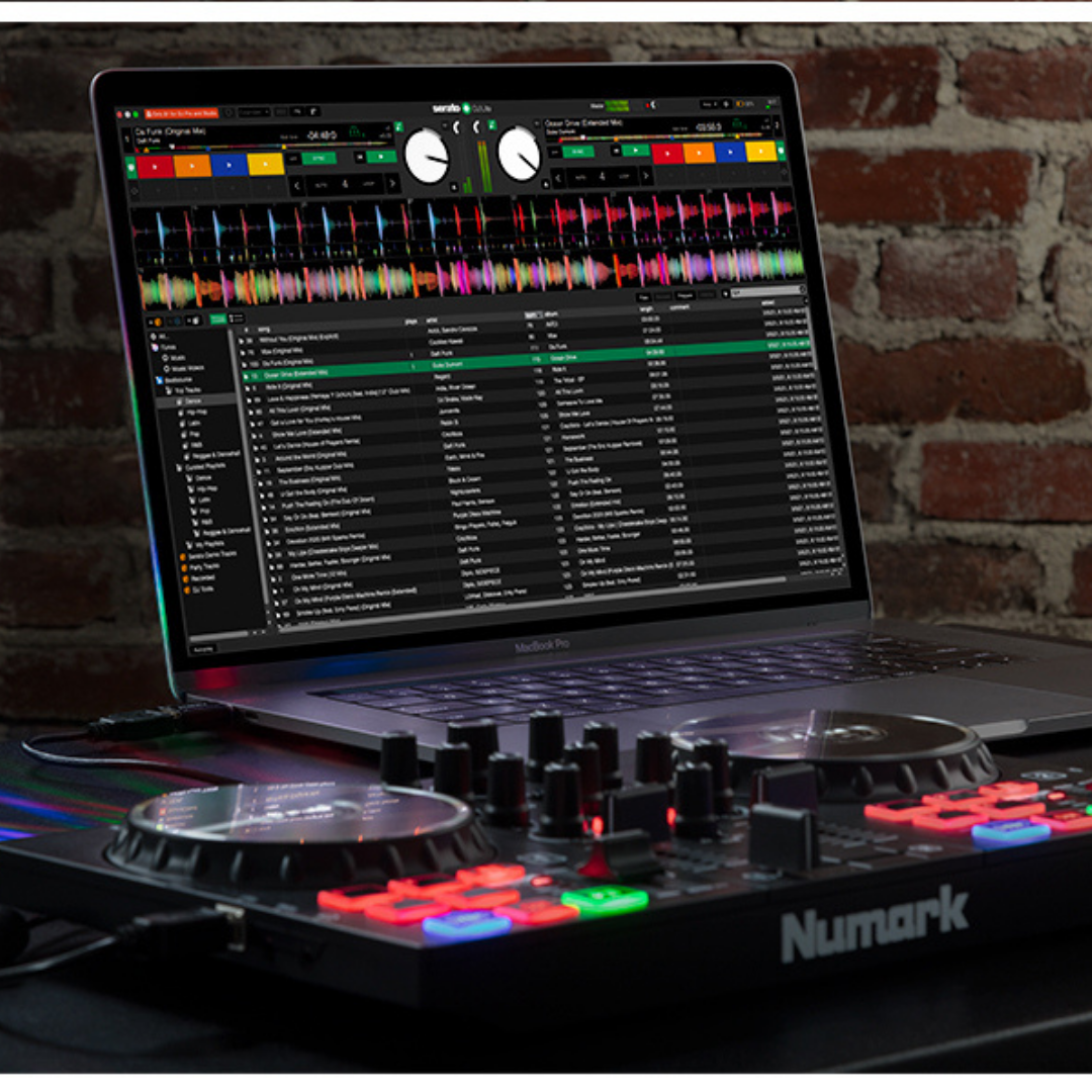 Πλήρες σύστημα DJ USB - 2 Decks, LED Light Show και Serato DJ Lite