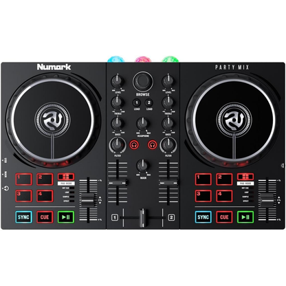 Πλήρες σύστημα DJ USB - 2 Decks, LED Light Show και Serato DJ Lite