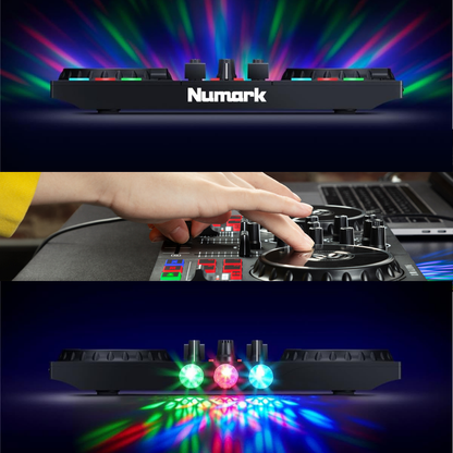 Πλήρες σύστημα DJ USB - 2 Decks, LED Light Show και Serato DJ Lite